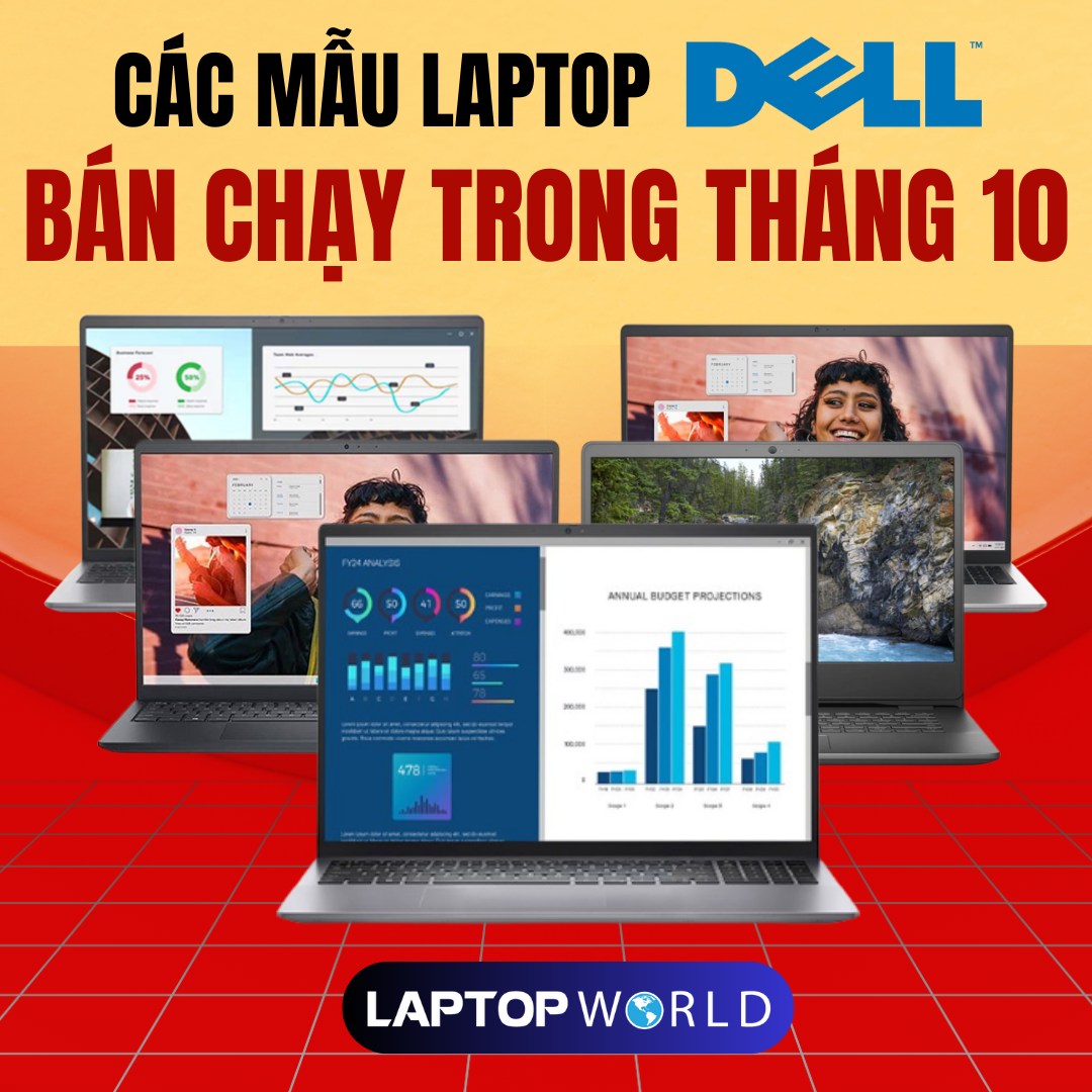 Các mẫu Laptop Dell bán chạy trong tháng 10