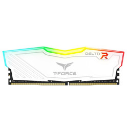 Ram TEAMGROUP T-Force DELTA RGB 16GB (1x16GB) DDR4 3200MHz Trắng (TF4D416G3200HC16F01)