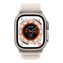 Apple Watch Ultra (4G) 49mm – Titan Case With Alpine Loop size lớn - VN/A Starlight