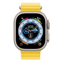 Apple Watch Ultra (4G) 49mm – Titan Case With Ocean Band- VN/A Yellow