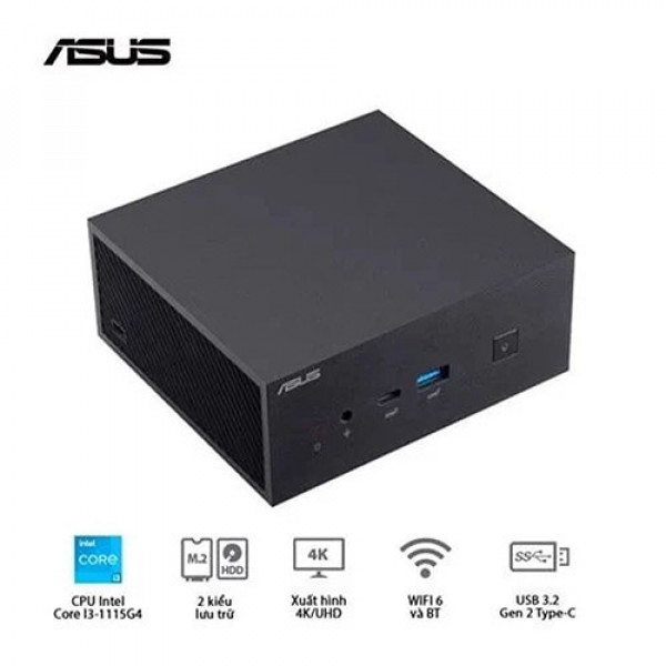 PC Mini Asus NUC PN63-S1-B-S3001MV (Barebone | Intel Core I3-1115G4 |Intel 802.11AX,BT| VESA MOUNT| VGA port)