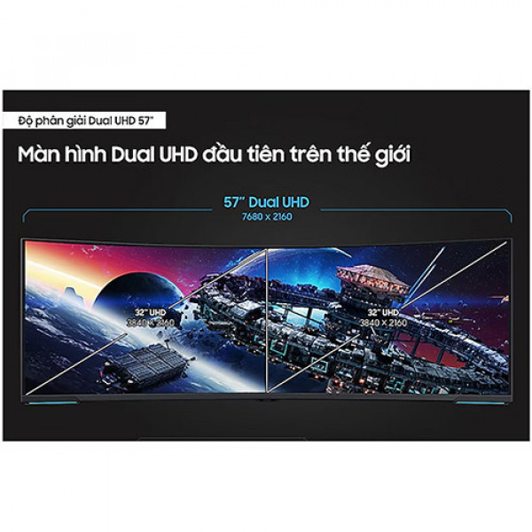 Màn hình Gaming SAMSUNG Odyssey Neo G9 G95NC LS57CG952NEXXV (Cong | 57 inch | VA | DUHD | 240Hz | 1ms)