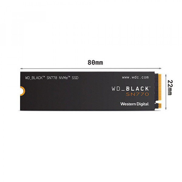 Ổ cứng SSD Western Digital Black SN770 500GB - WDS500G3X0E (NVMe PCIe/ Gen4x4 M2.2280/ 5000MB/s/ 4000MB/s)