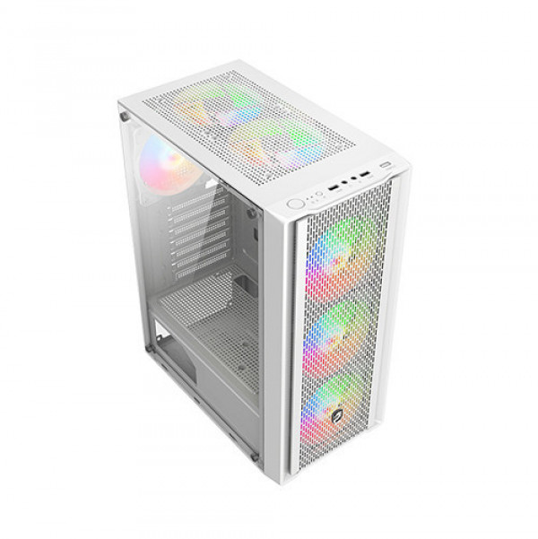 Vỏ Case VITRA CERES V305-M 3FRGB White (Mid Tower/Màu Trắng/ Kèm sẵn 3 FAN RGB)