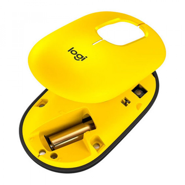 Chuột không dây Emoji Logitech POP Mouse Bluetooth màu Vàng Đen